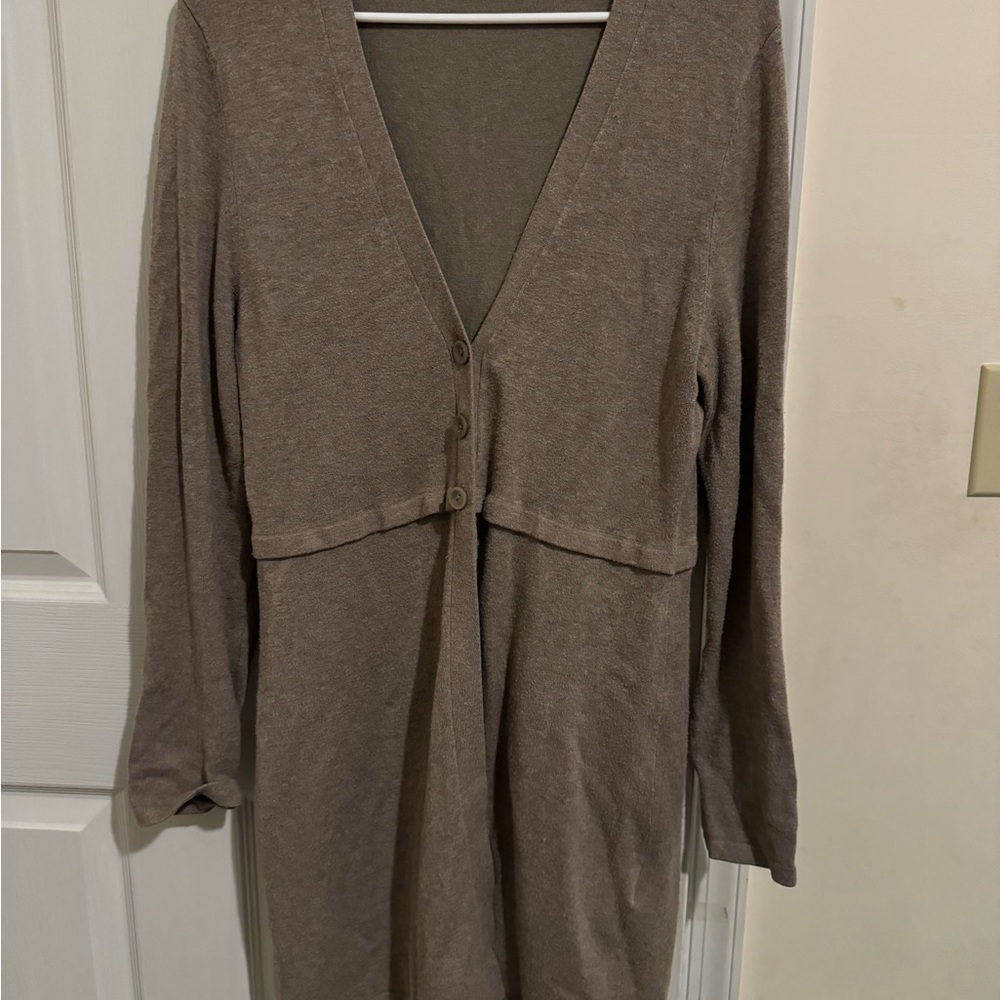 Women's s.Oliver‎ Selection Taupe Cardigan Sweater